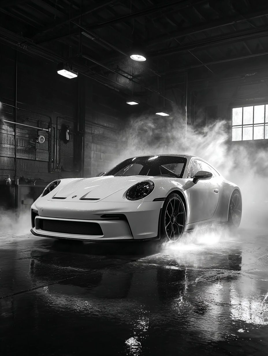 Porsche 911 in Smoke — Photography Print. poster — photography art