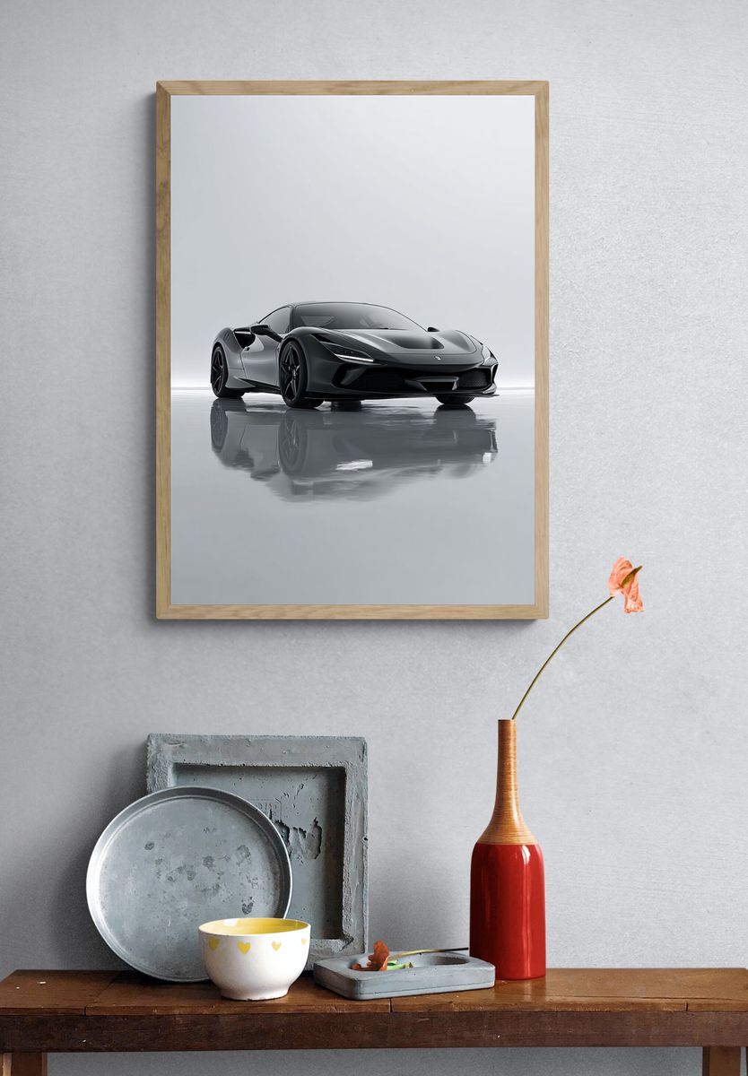Ferrari F8 Tributo — Automotive Photography Print. — room view 3