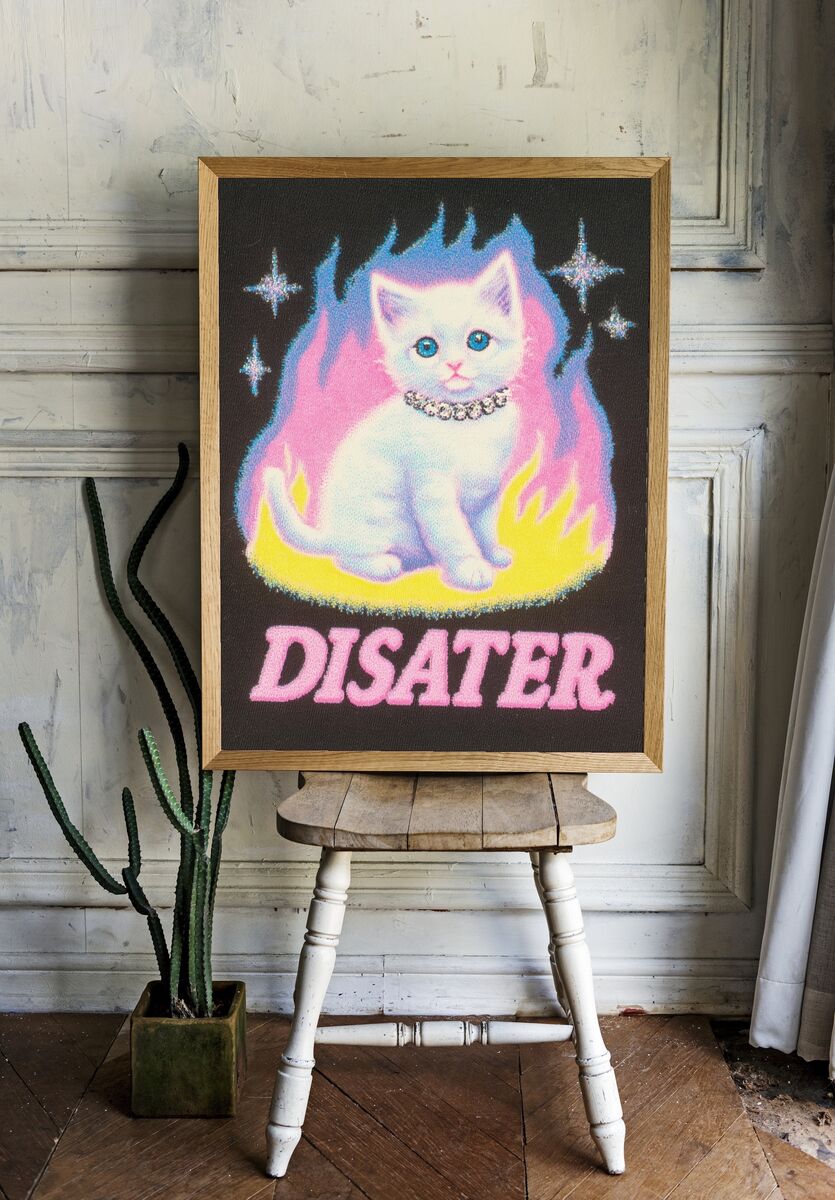 Disaster Cat — Retro Print. — room view 1