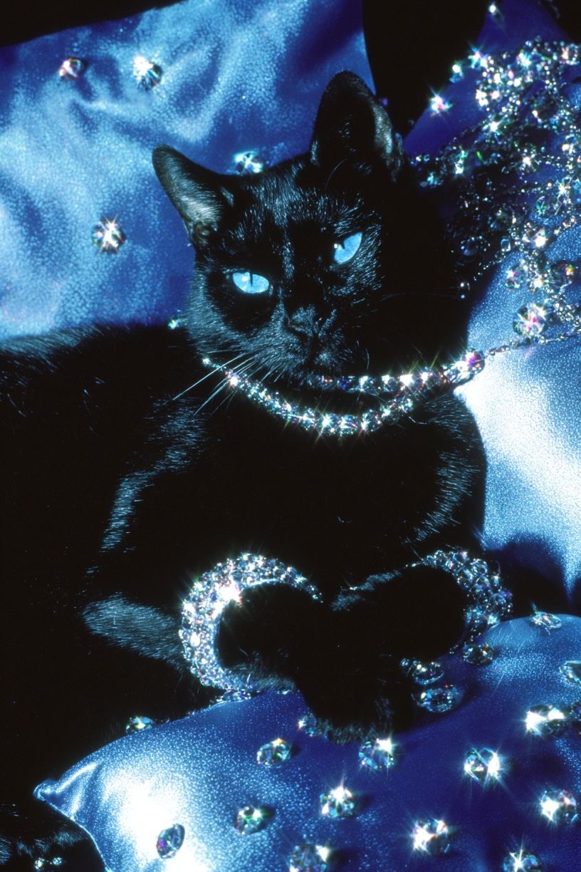 Elegant Black Cat — Photography Print. poster — animals art