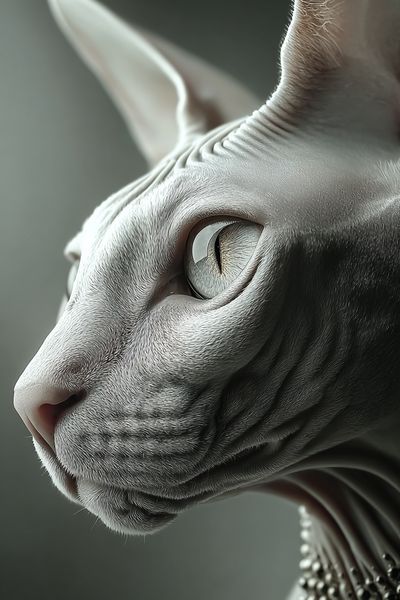 Sphynx Cat Portrait Poster. poster