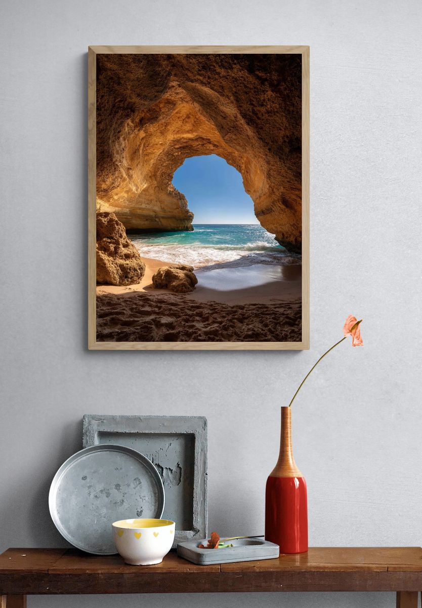 Cave Beach View — Photography Print. — room view 3