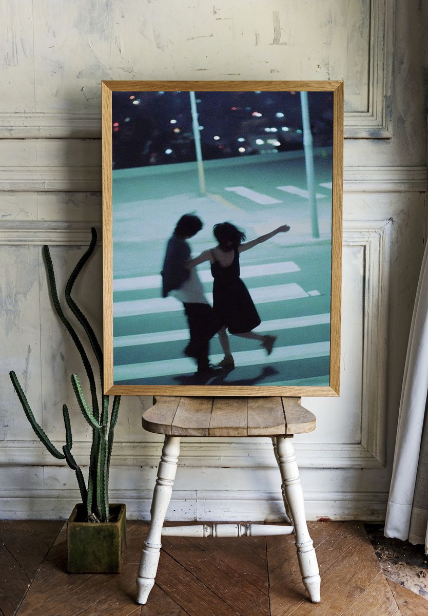 Couple Dancing at Night — Photography Print. — room view 1