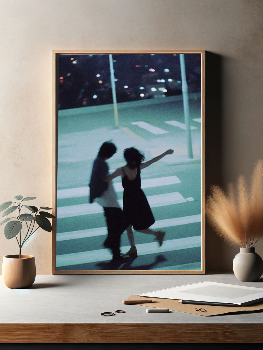 Couple Dancing at Night — Photography Print. — room view 2
