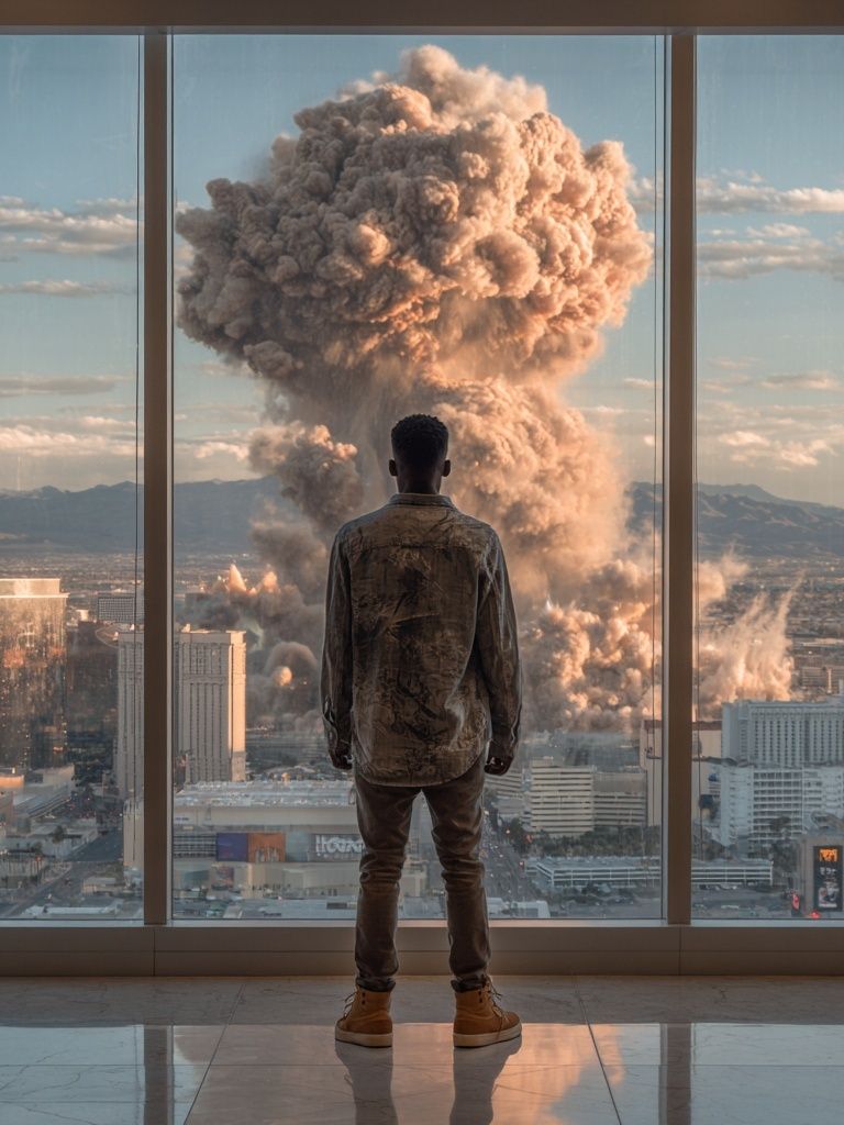 City Explosion Cinematic Poster. poster — photography art