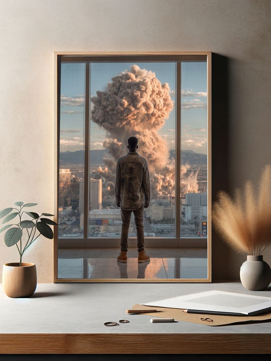 City Explosion Cinematic Poster. — room view 2
