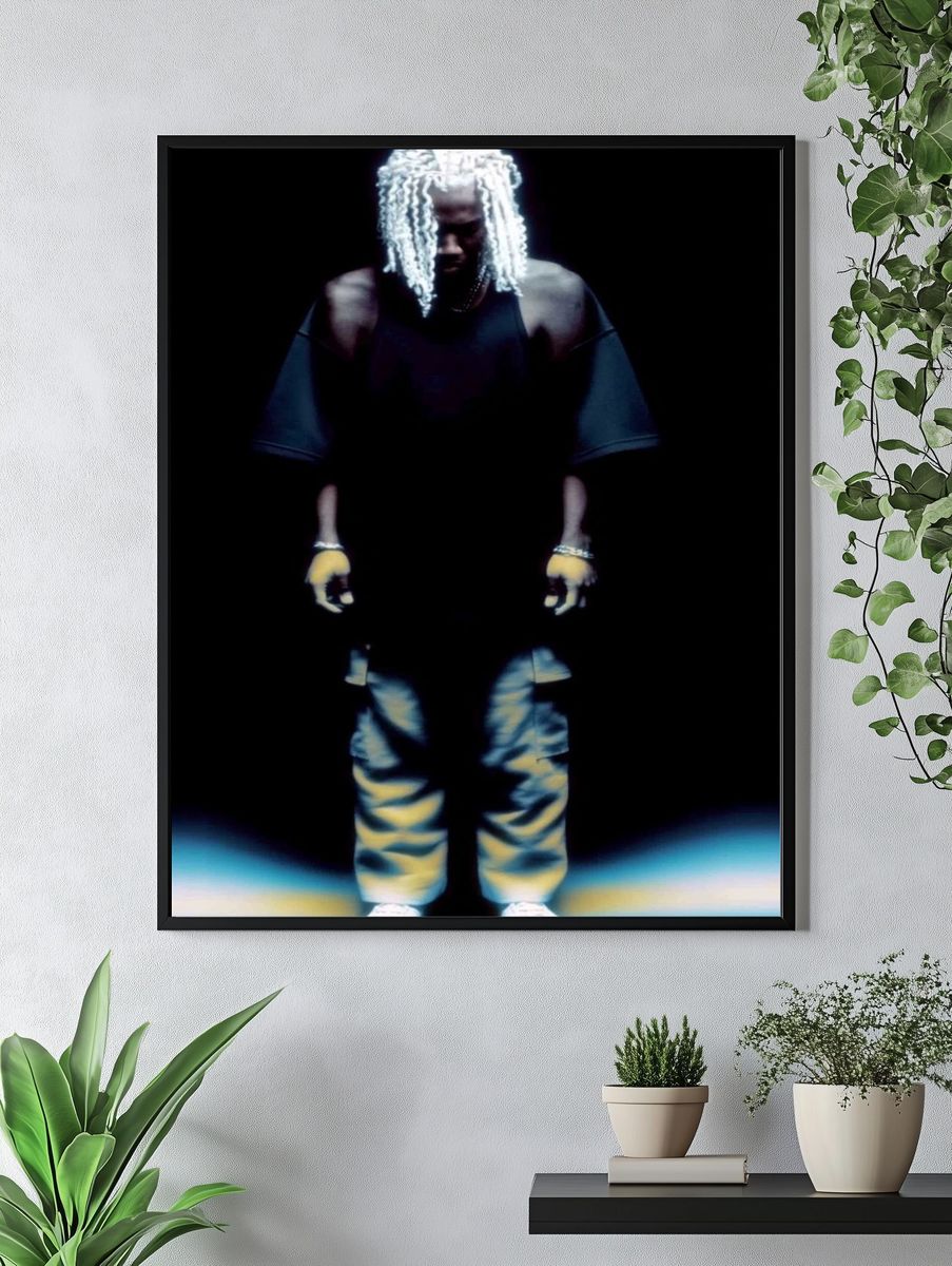 Stylish Figure in Shadows — Contemporary Print. — room view 4