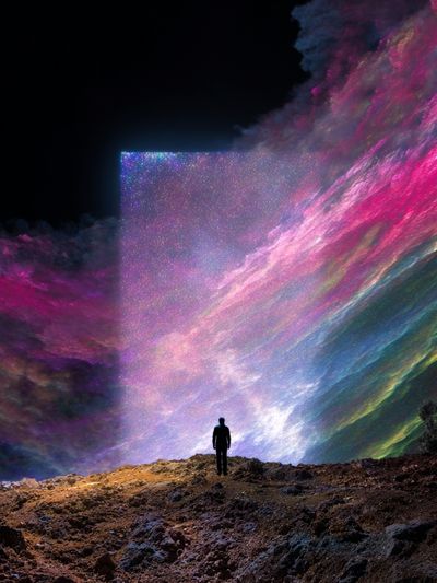 Cosmic Gateway — Surrealism Print. poster print