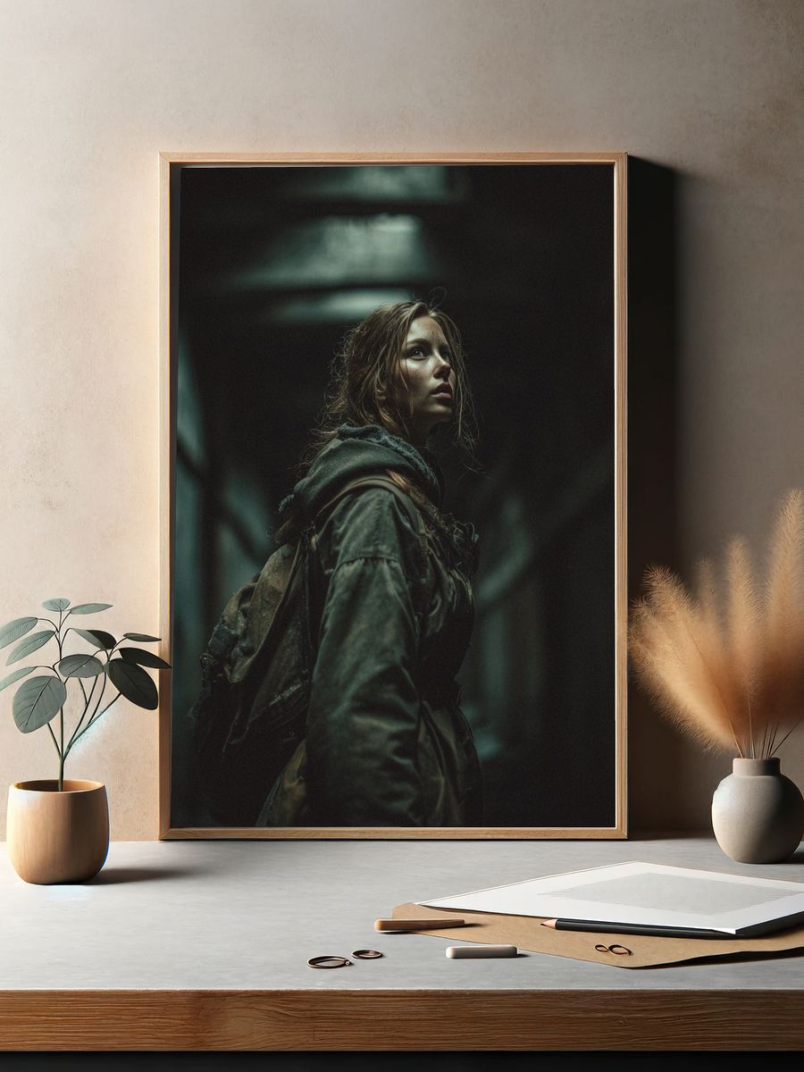 Cinematic Survivor Portrait Poster. — room view 2