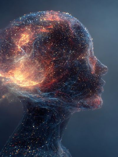 Cosmic Mind — Digital Art Print. poster print