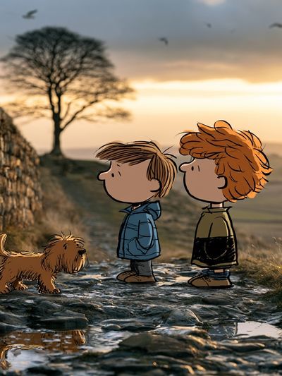 Peanuts Countryside Walk Poster.