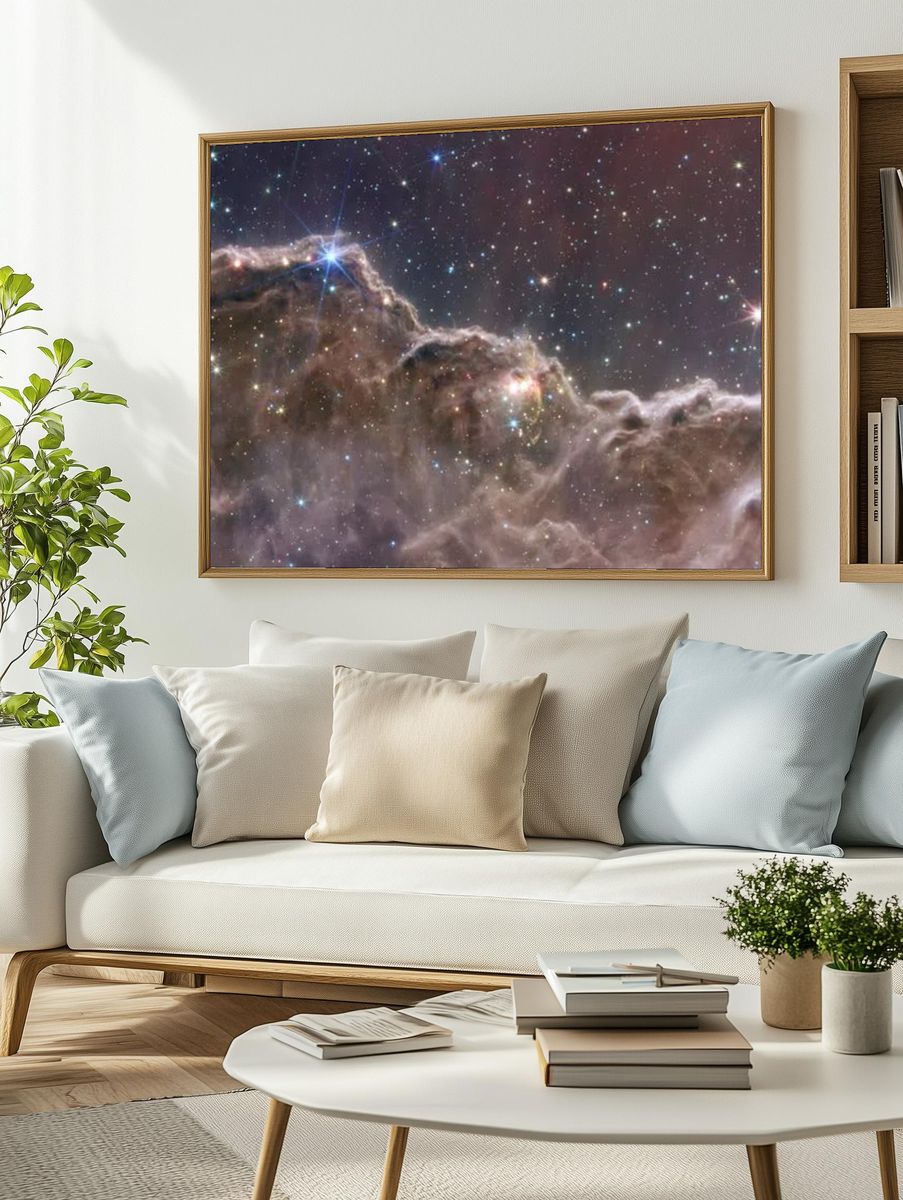 Cosmic Nebula — Space Print. — room view 2