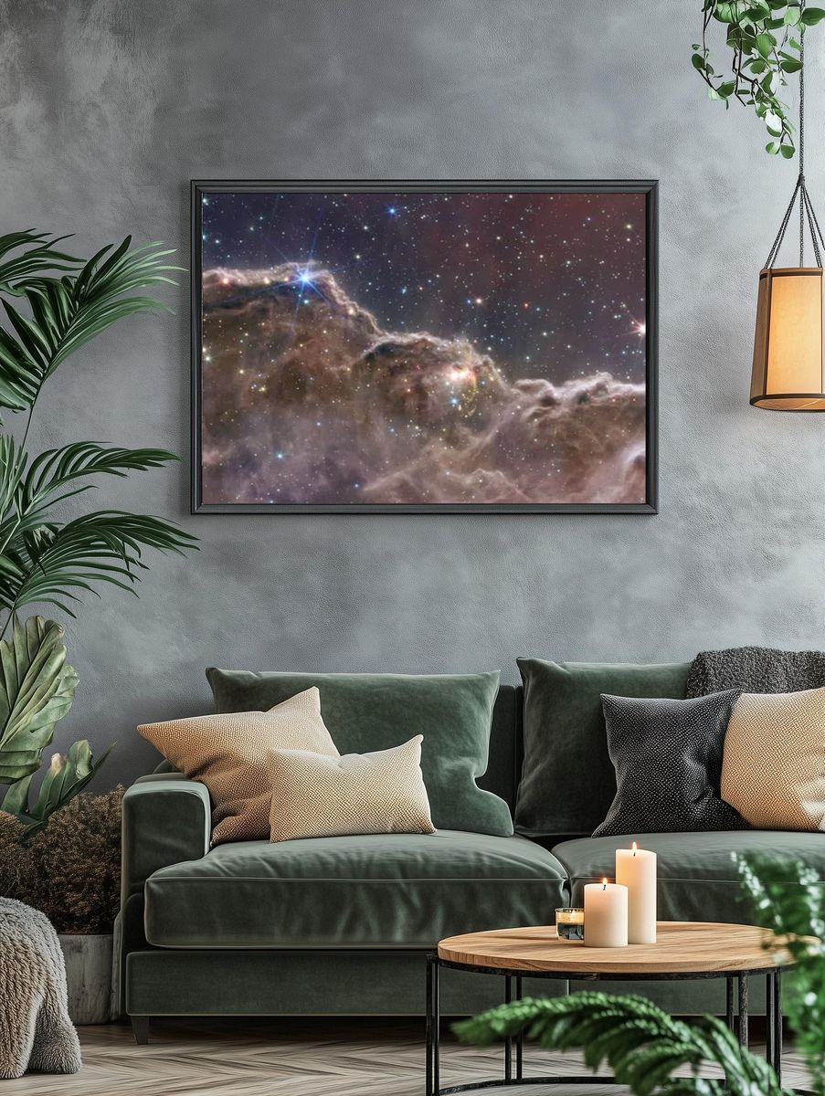 Cosmic Nebula — Space Print. — room view 4