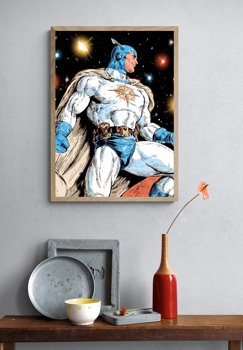 Captain Marvel Cosmic Hero Poster. — room view 3