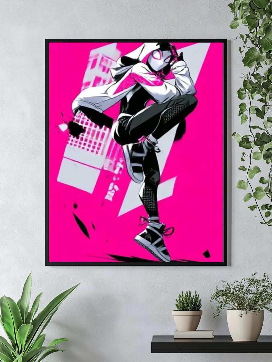 Spider-Man Neon Pop-Art Poster. — room view 4
