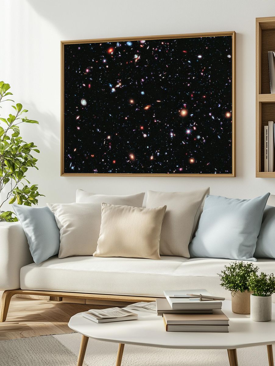 Cosmic Wonders — Space Print. — room view 2