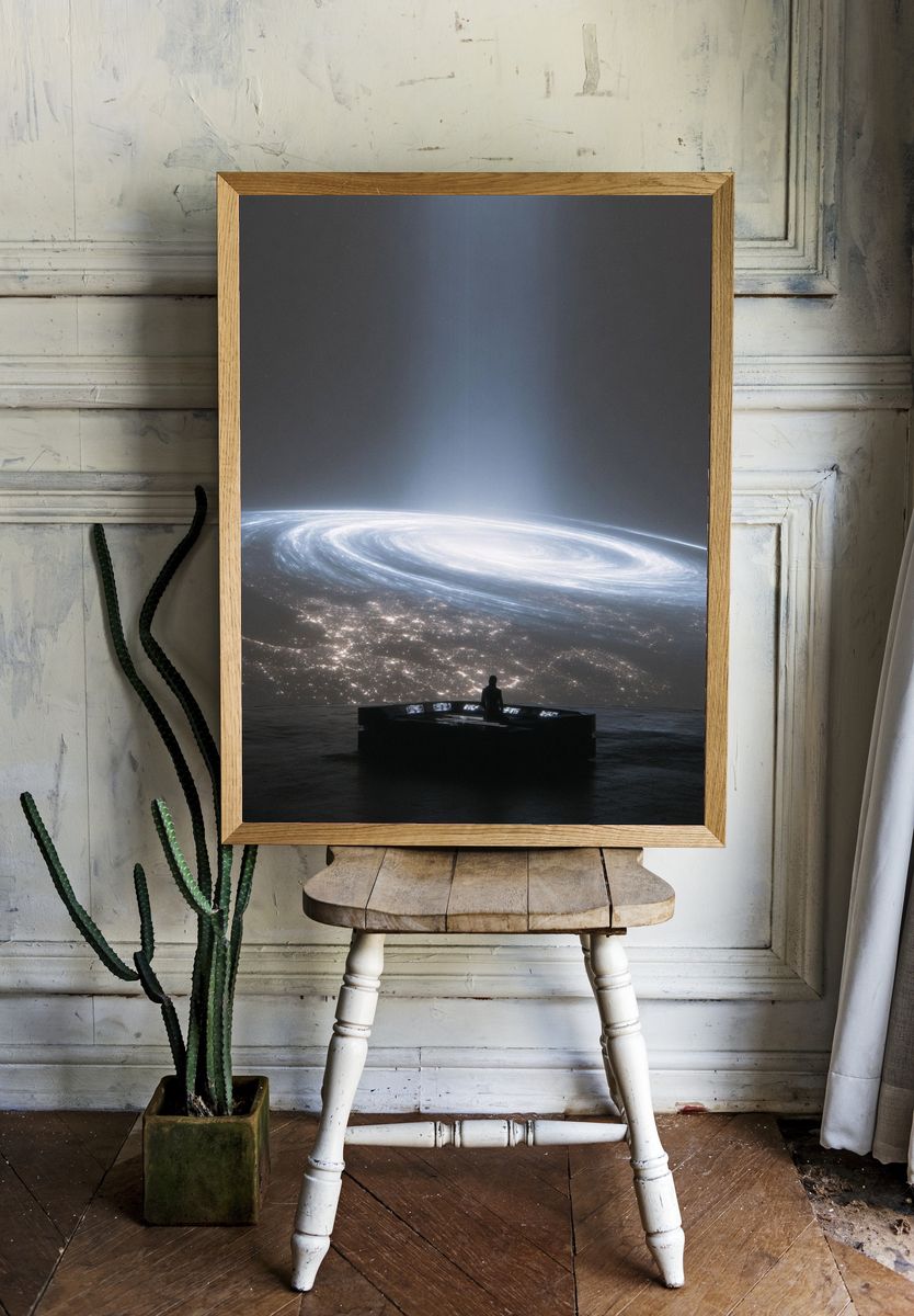 Cosmic Observer — Space Print. — room view 1