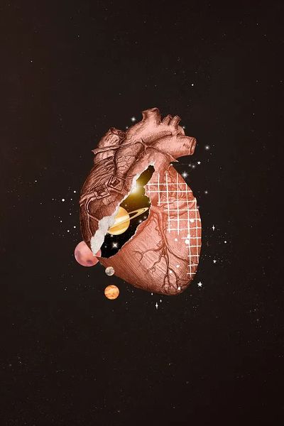 Cosmic Heart — Illustration Print. poster print