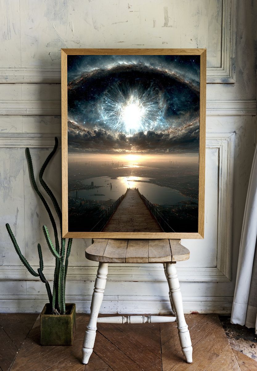 Cosmic Eye — Space Art Print room preview