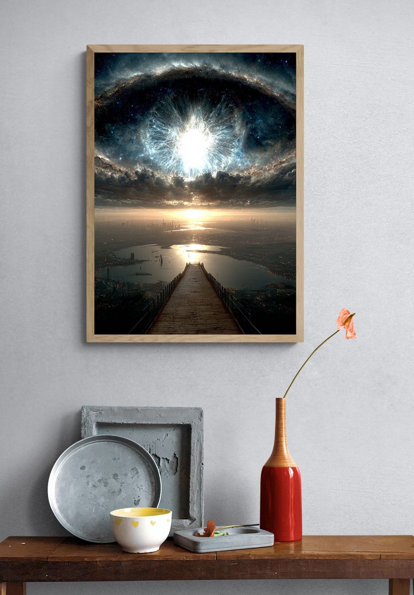 Cosmic Eye — Space Art Print. — room view 3