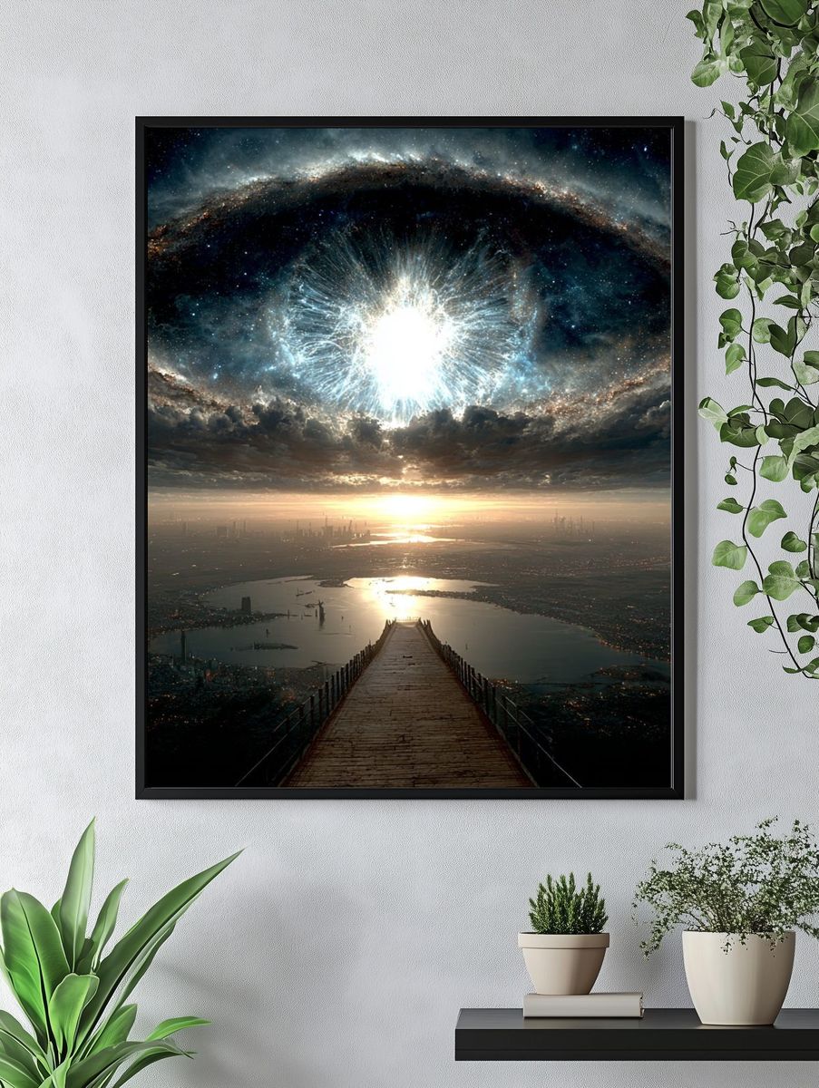 Cosmic Eye — Space Art Print. — room view 4