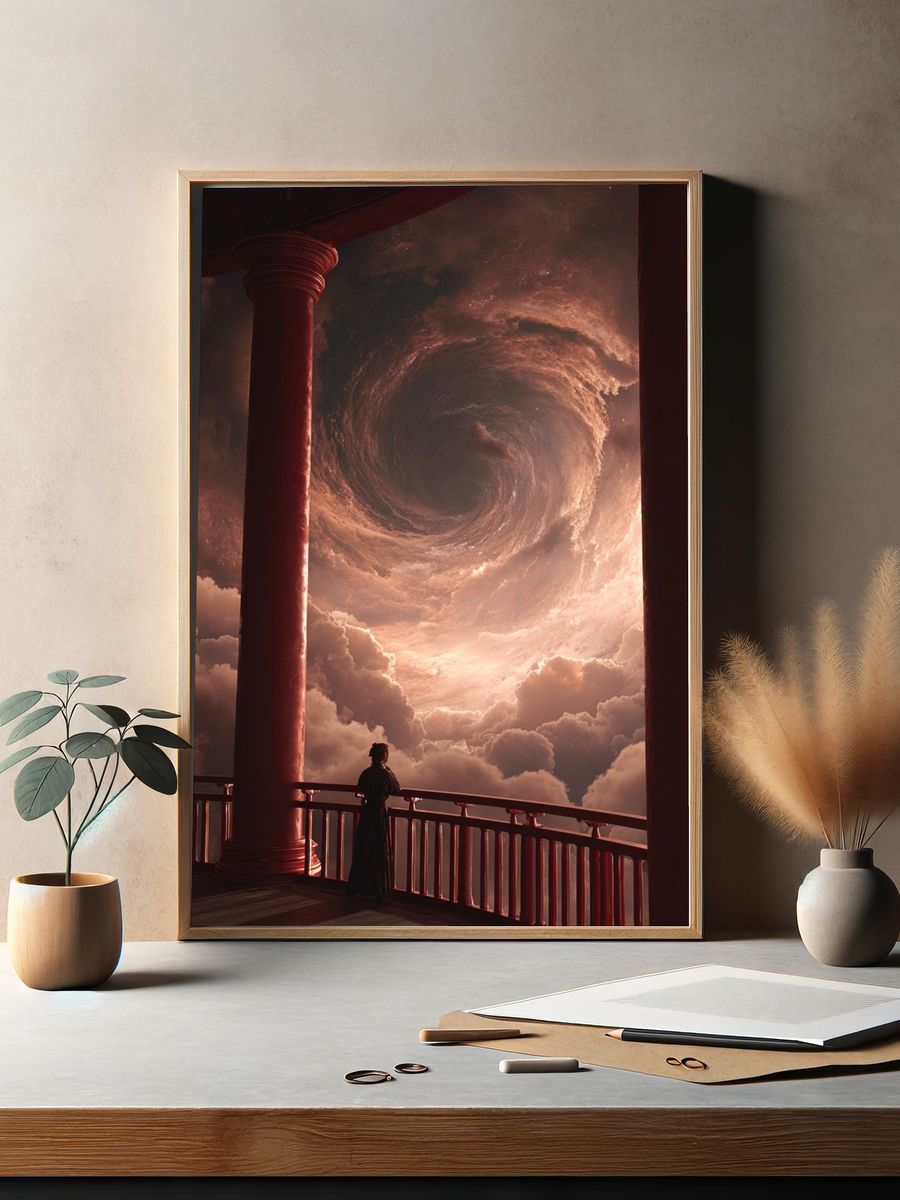 Cosmic Spiral — Fine Art Print. — room view 2