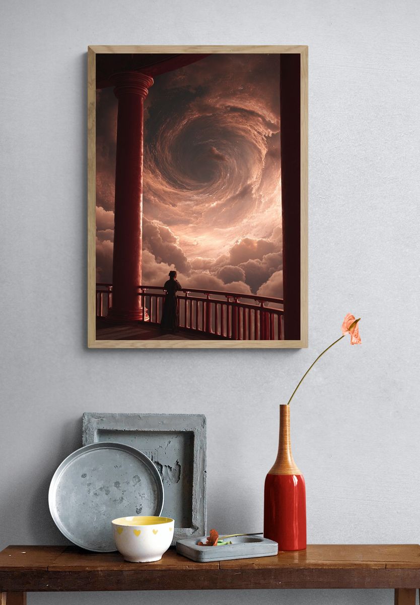Cosmic Spiral — Fine Art Print. — room view 3