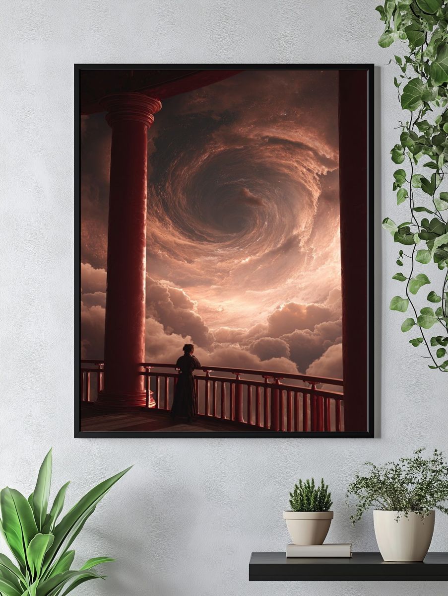 Cosmic Spiral — Fine Art Print. — room view 4