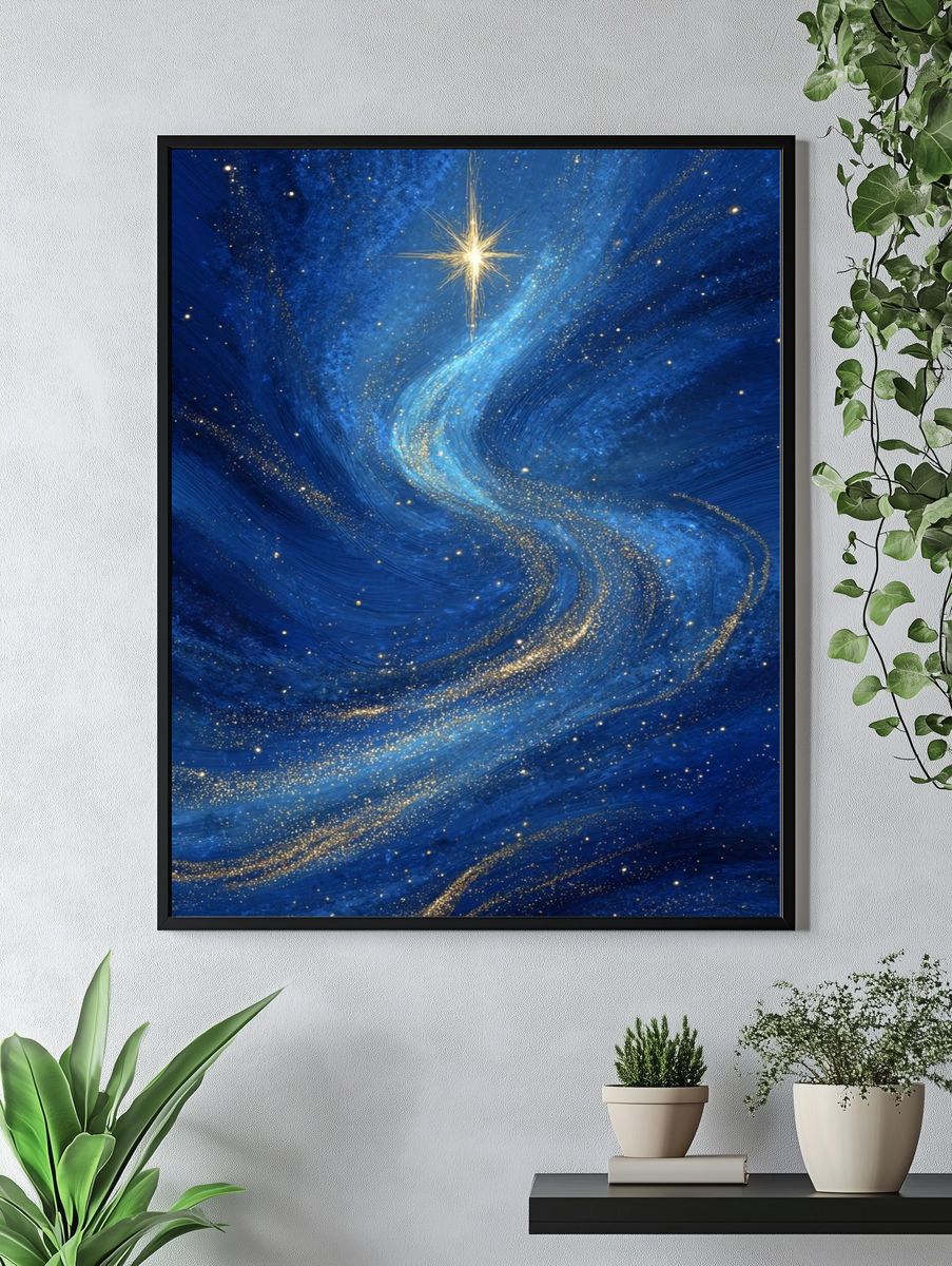 Celestial Pathway — Space Print. — room view 4