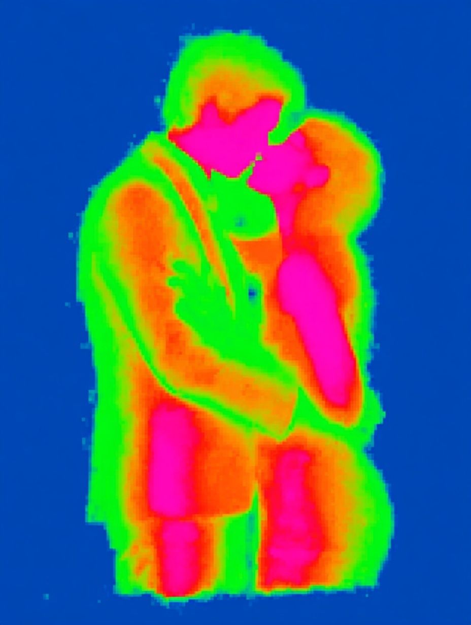 Couple Embrace — Pop Art Print. poster detail