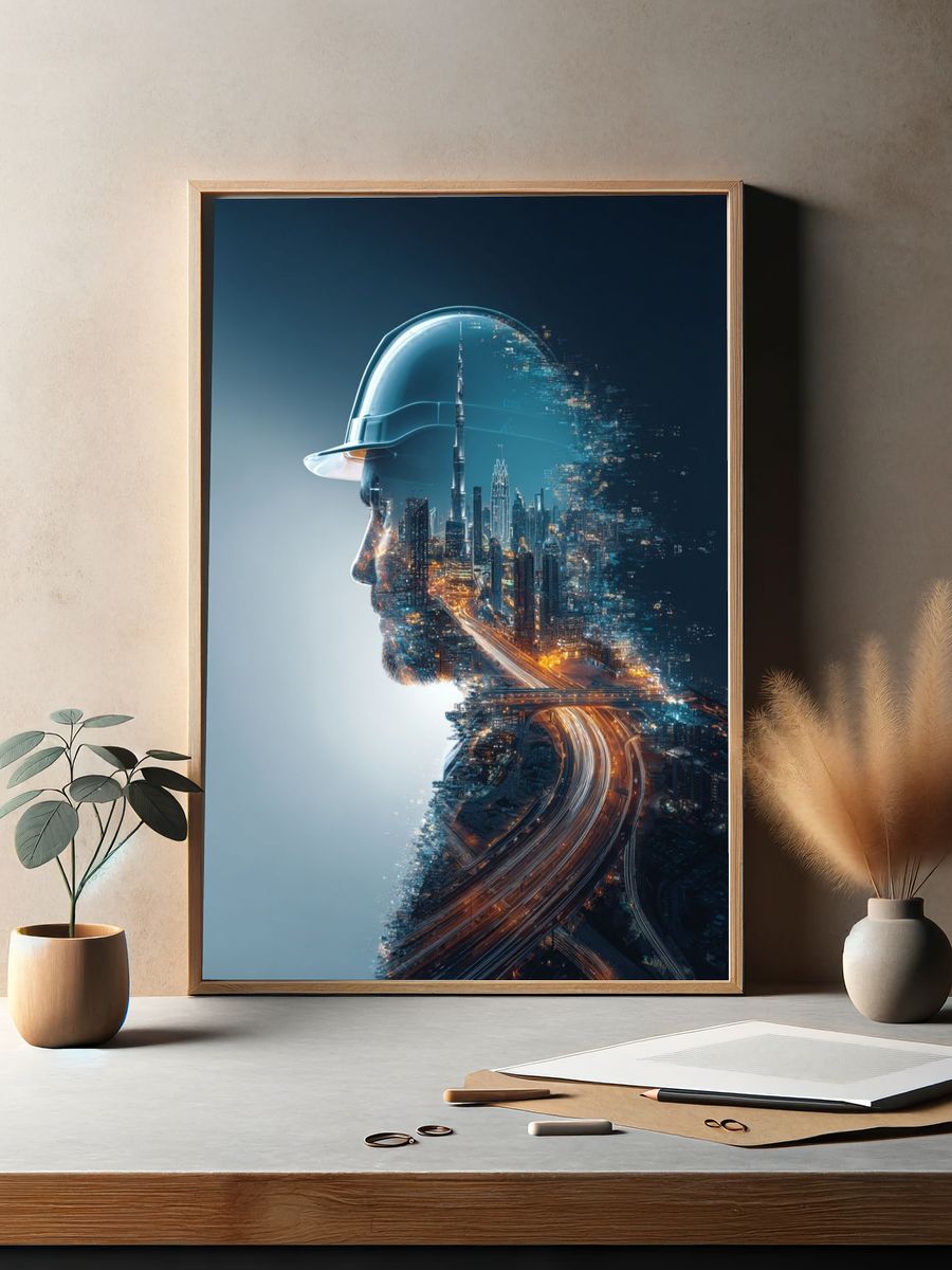 City Vision Construction Poster. — room view 2