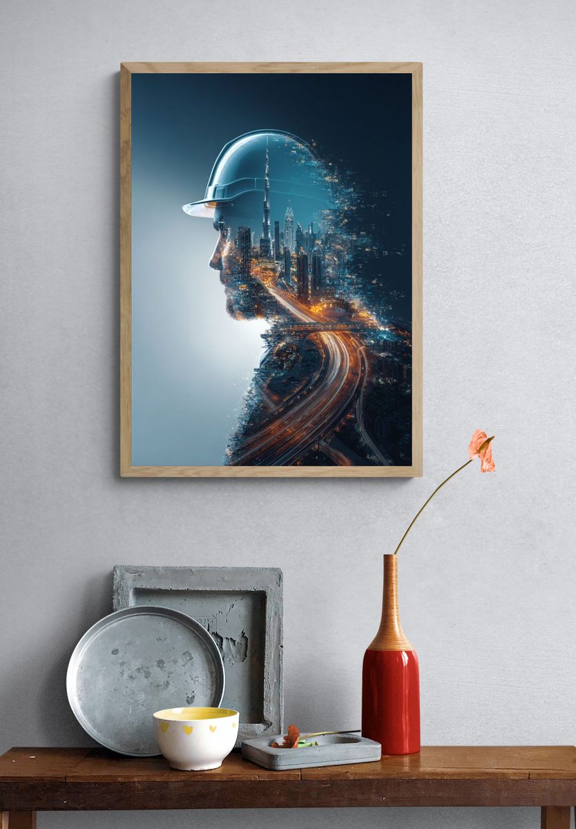 City Vision Construction Poster. — room view 3