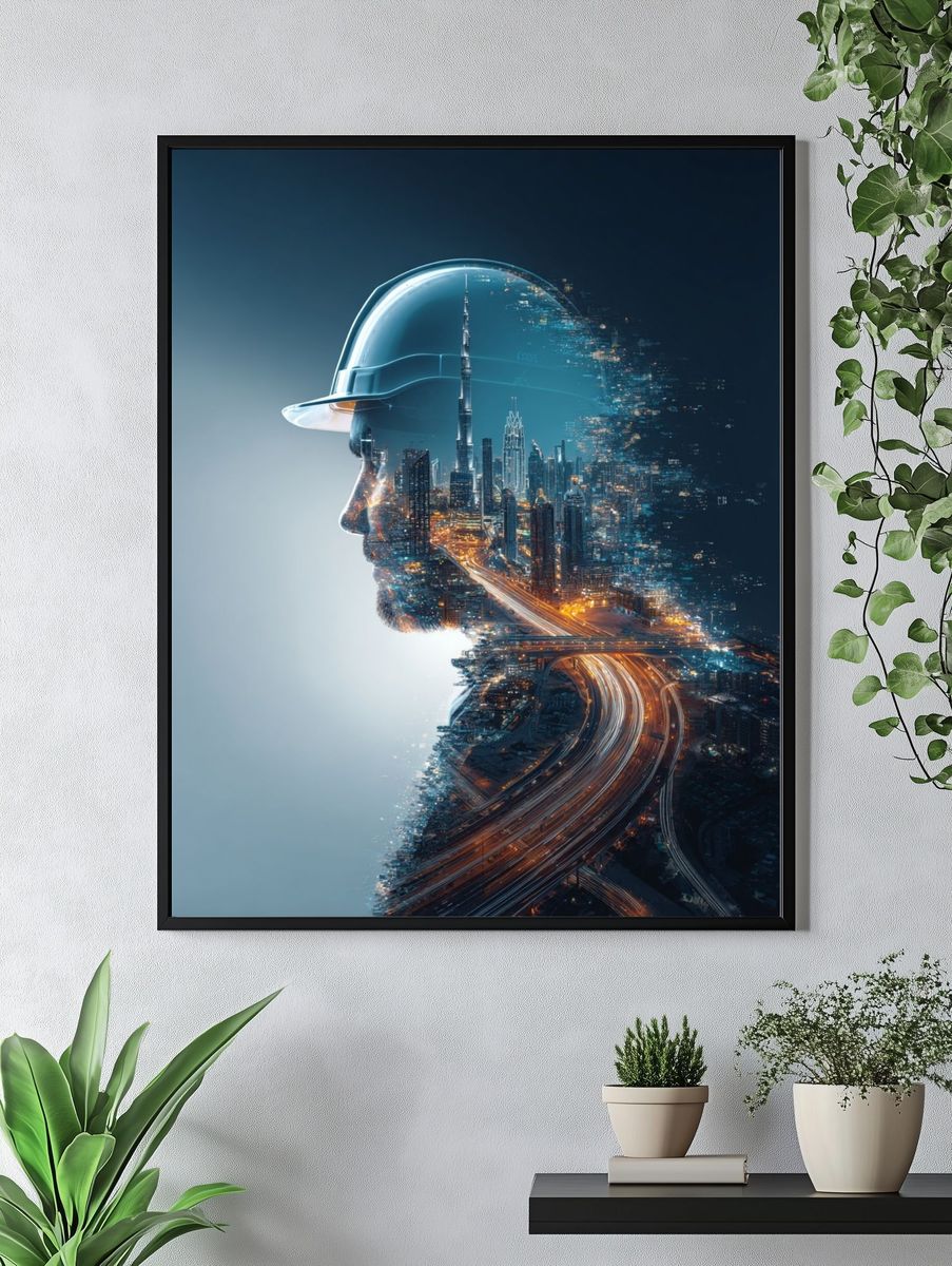 City Vision Construction Poster. — room view 4