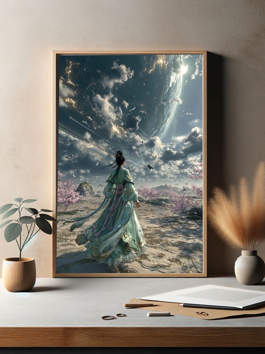 Celestial Wanderer — Fantasy Print. — room view 2