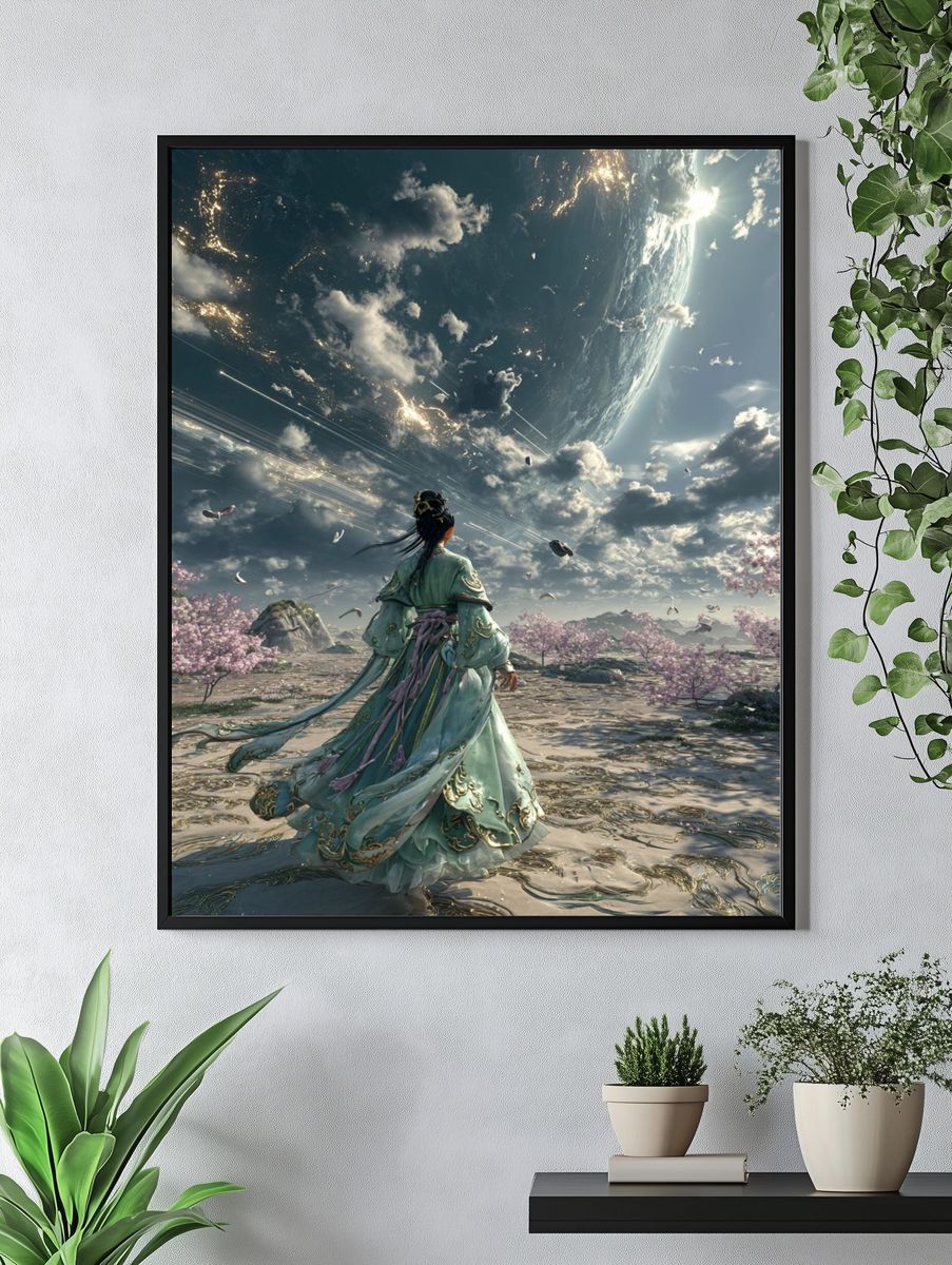 Celestial Wanderer — Fantasy Print. — room view 4
