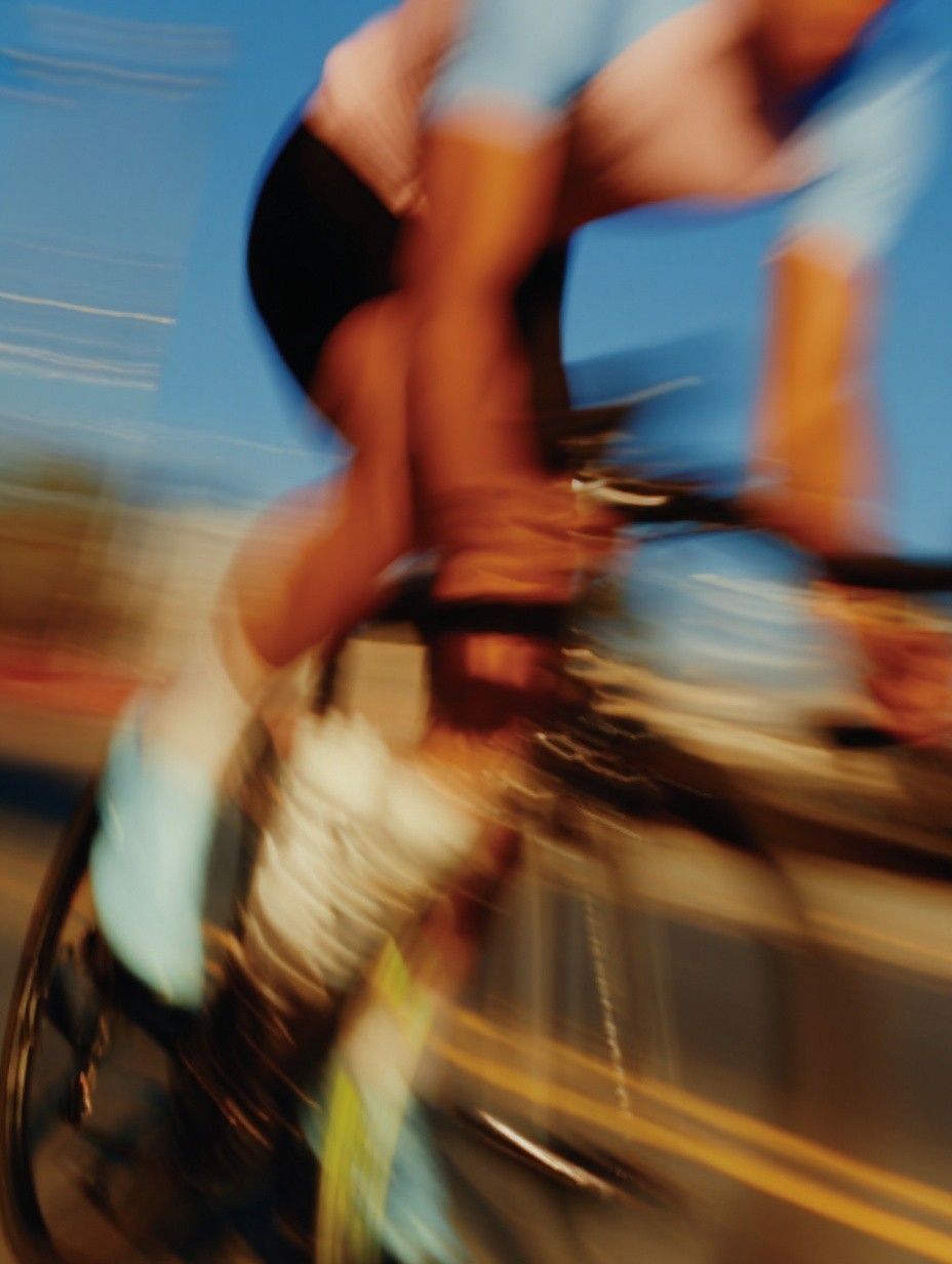 Cyclist in Motion — Photography Print. poster detail
