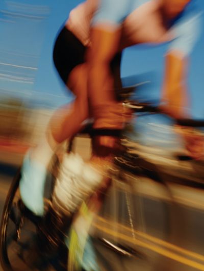 Cyclist in Motion — Photography Print