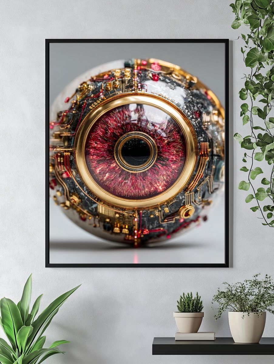 Cybernetic Eye — Futuristic Print. — room view 4