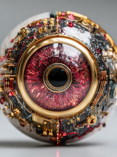 Cybernetic Eye — Futuristic Print. poster print