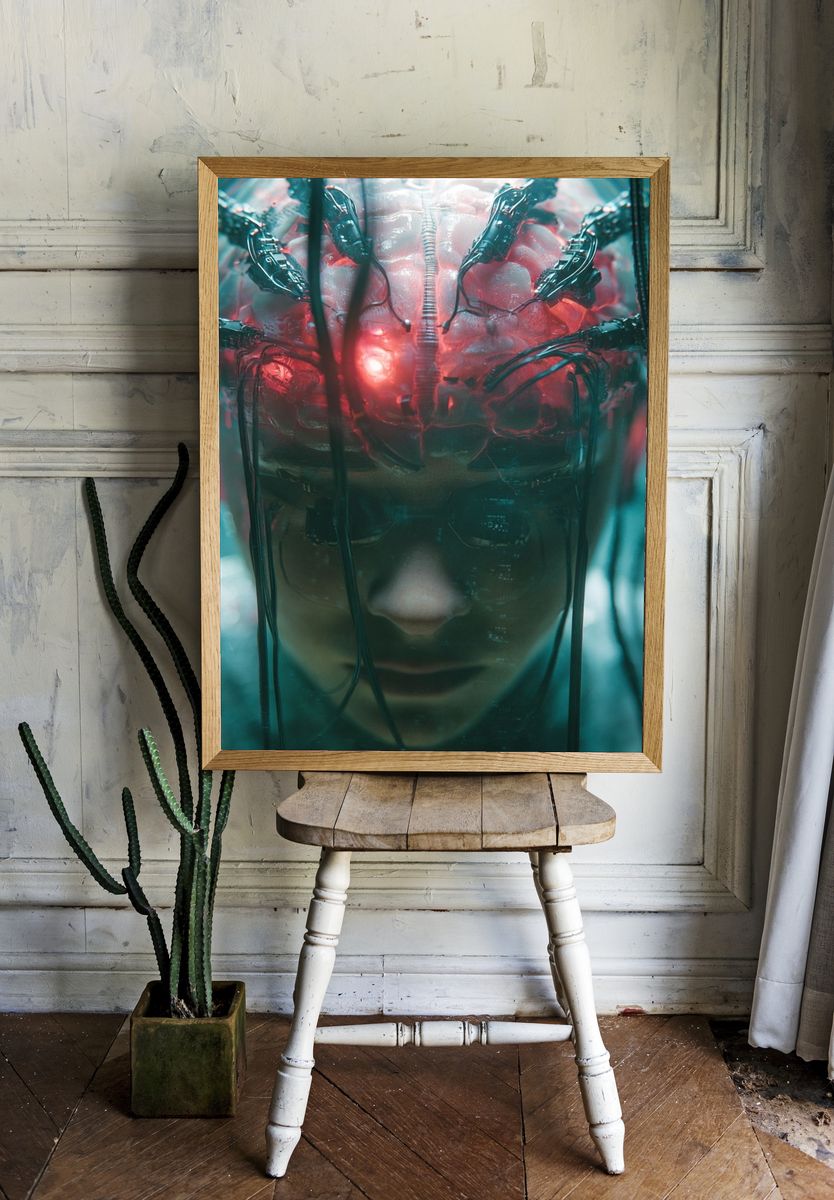 Cybernetic Brain — Sci-Fi Print. — room view 1