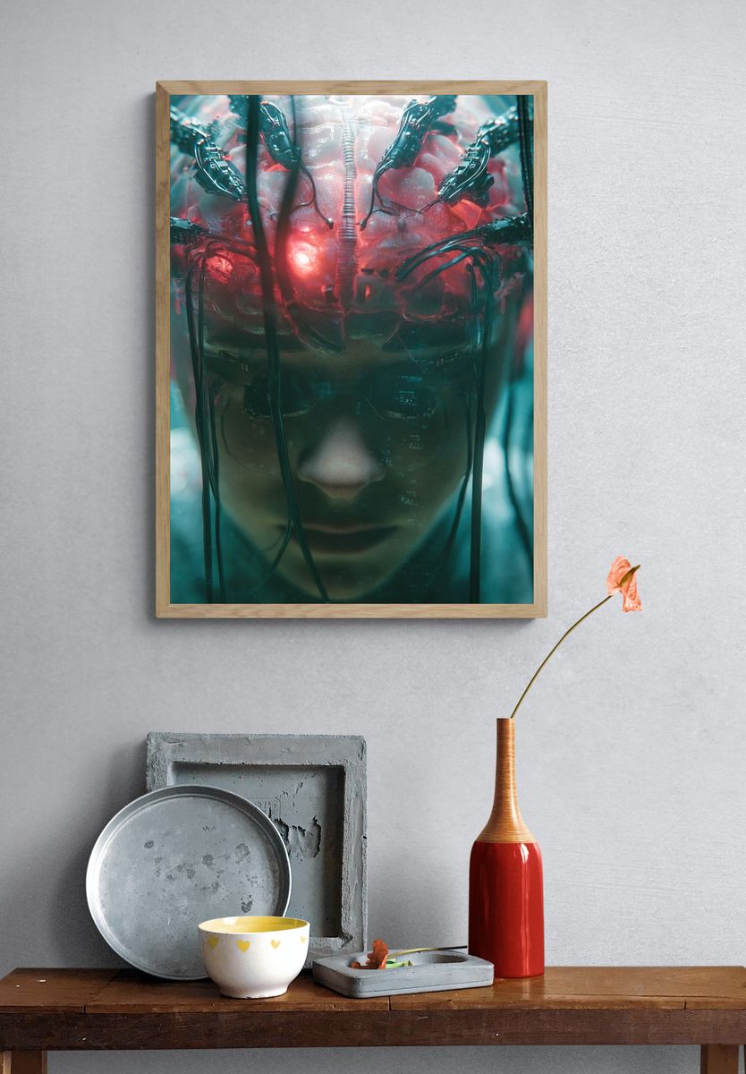 Cybernetic Brain — Sci-Fi Print. — room view 3
