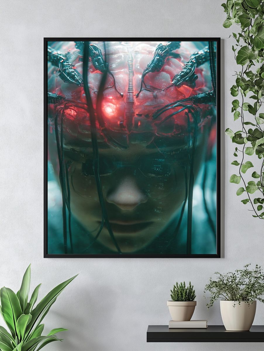 Cybernetic Brain — Sci-Fi Print. — room view 4