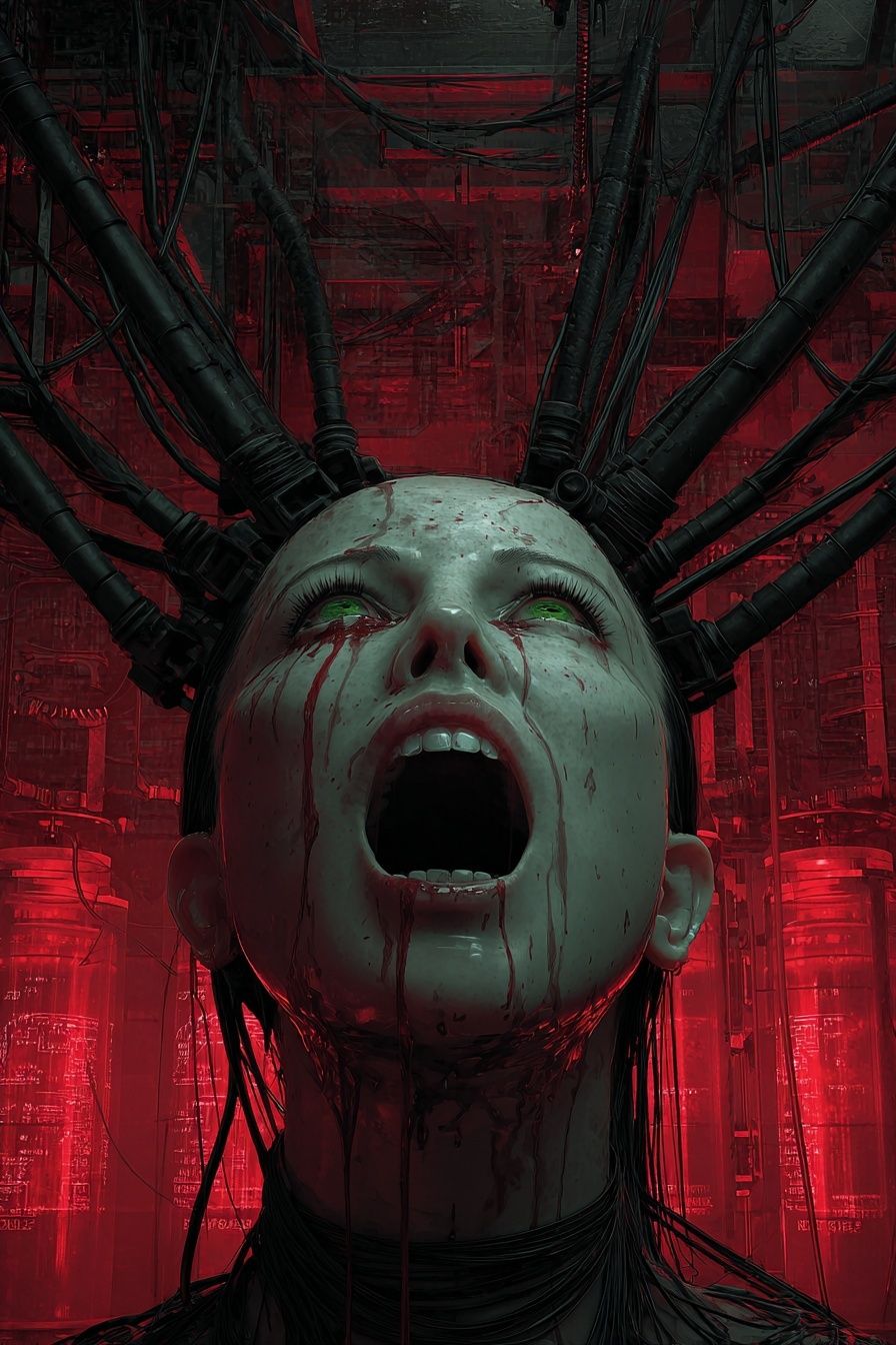 Cybernetic Horror — Digital Art Print. poster detail