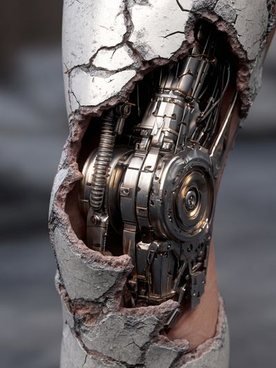 Cyborg Arm Surrealism Poster. poster print