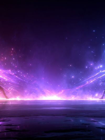 Epic Battle in Cosmic Space — Digital Art Print. poster print