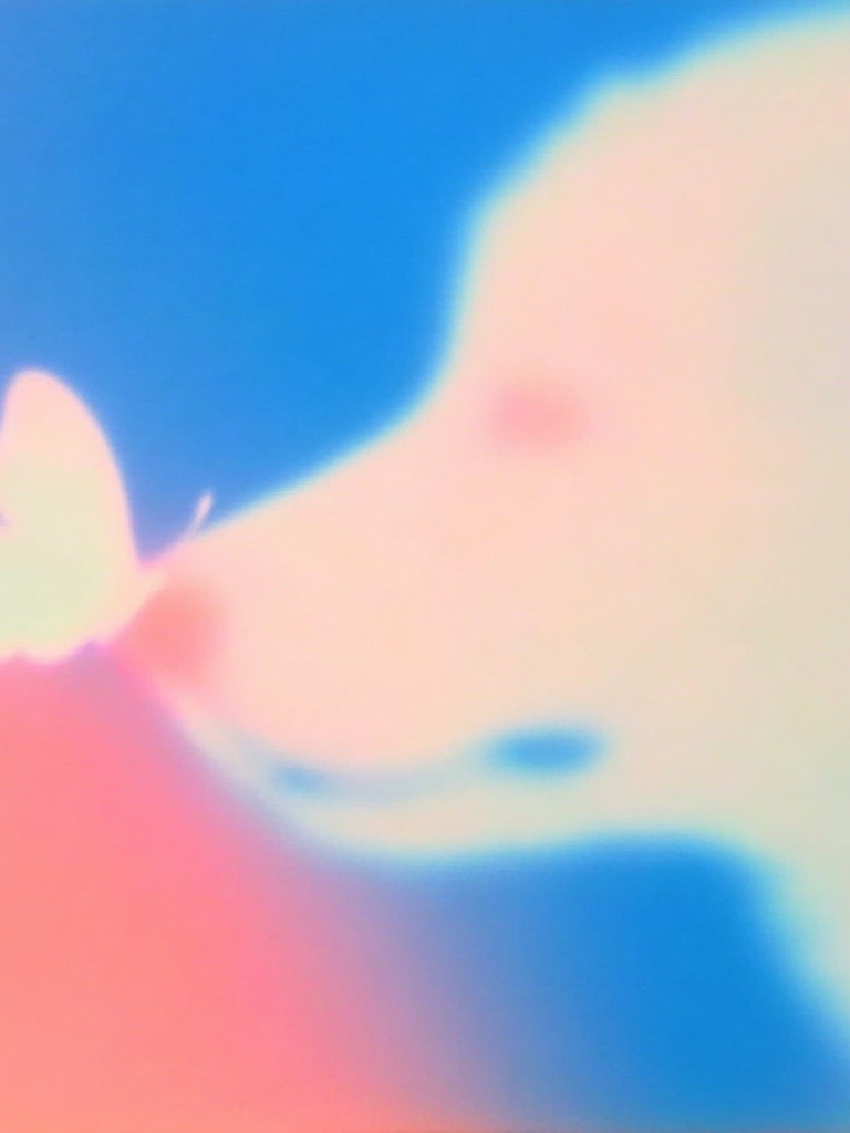 Dog and Butterfly — Abstract Print. poster detail