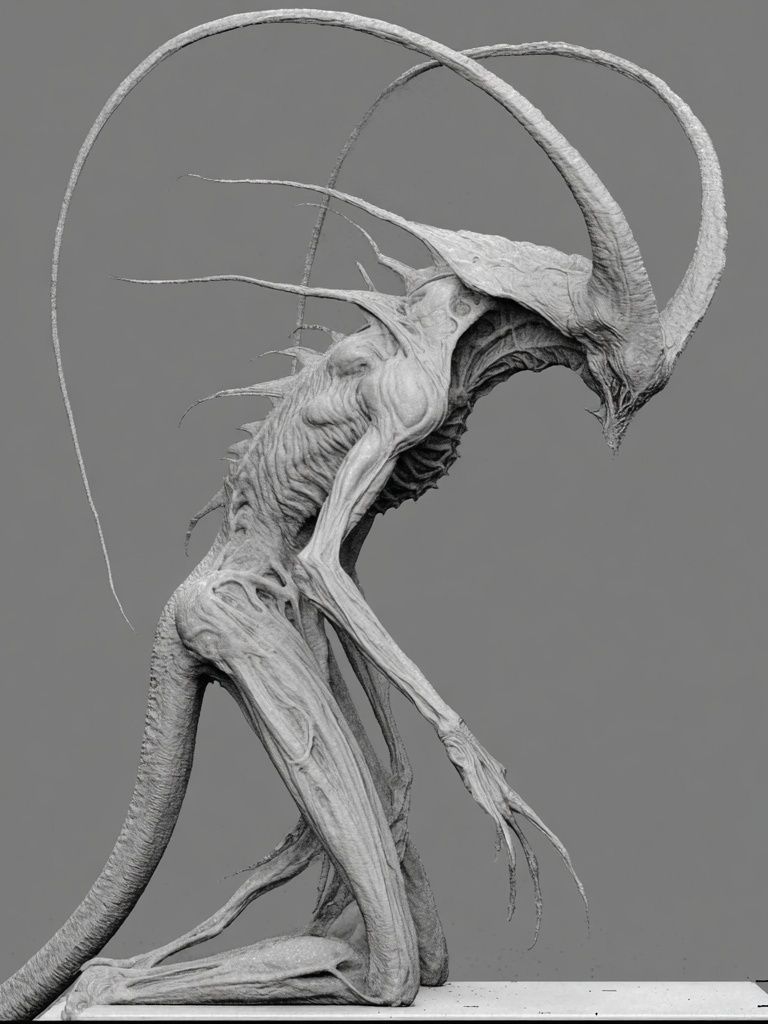 Demonic Creature — Fine Art Print. poster — fine-art art
