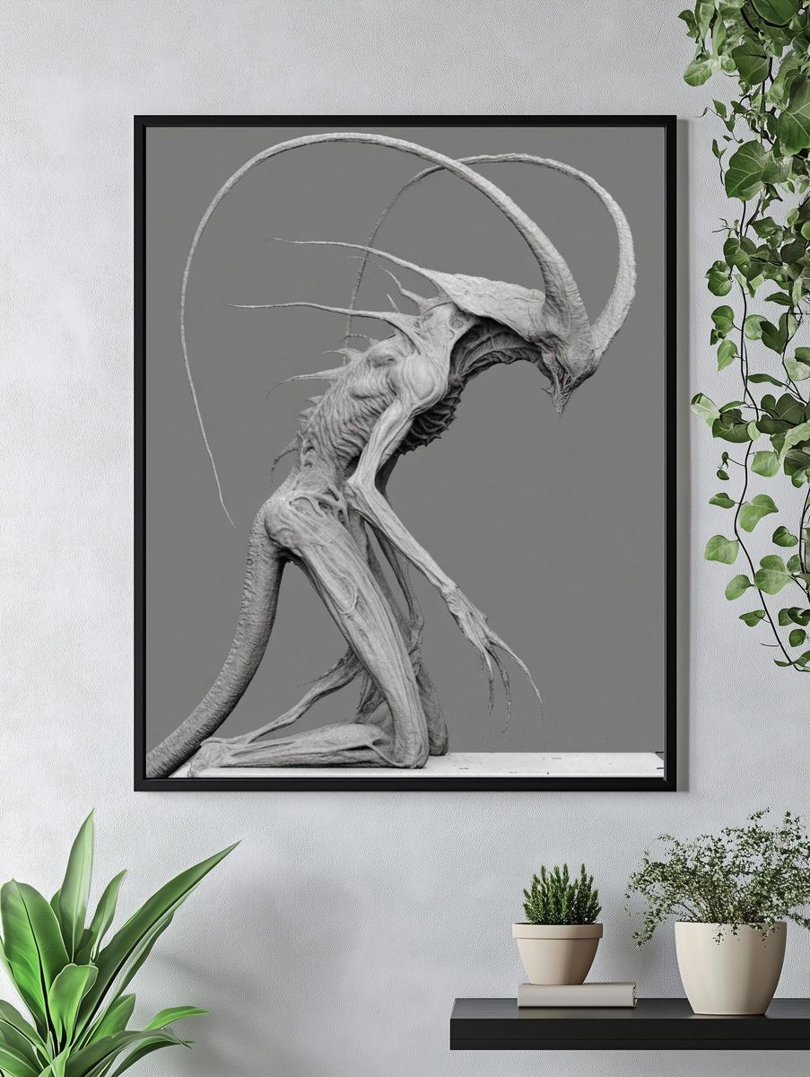 Demonic Creature — Fine Art Print. — room view 4