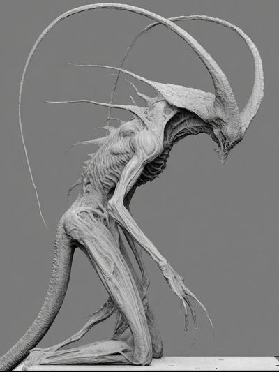 Demonic Creature — Fine Art Print. poster