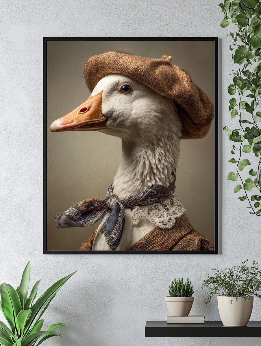 Dapper Duck — Funny Print. — room view 4